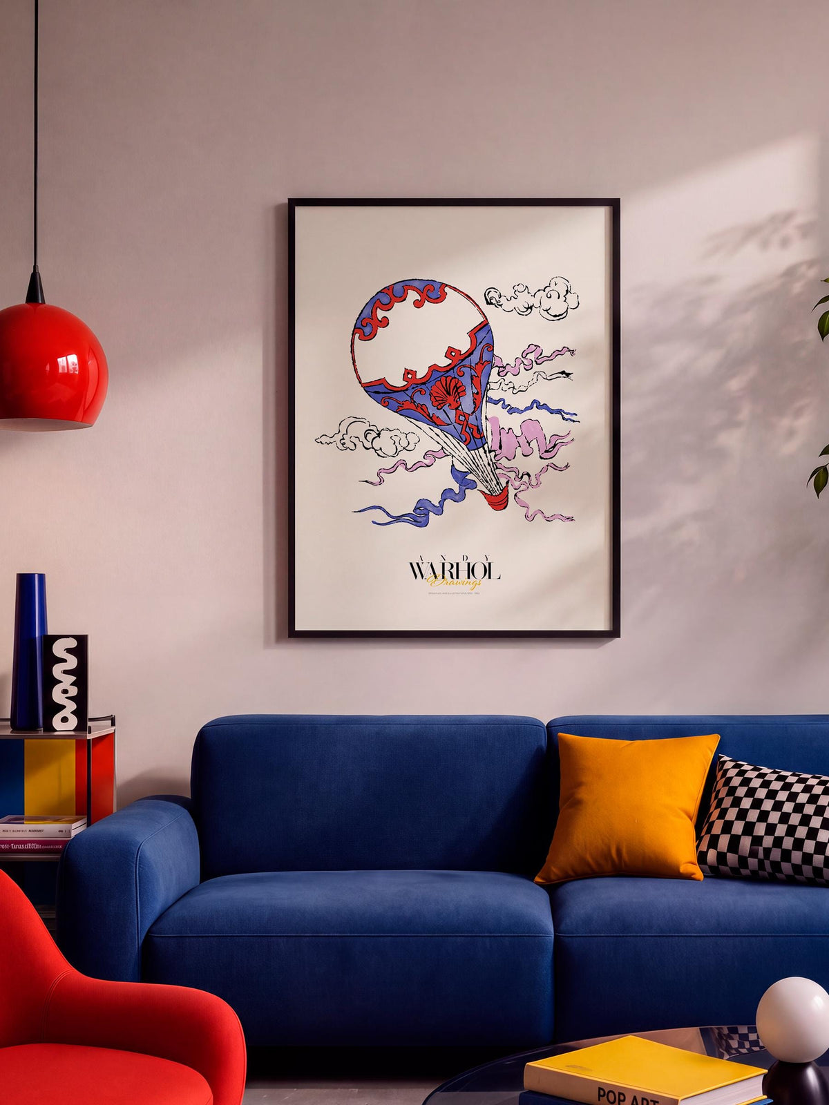 Hot Air Balloon Warhol Drawings mockup 2