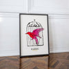 Red Bird Warhol Drawings mockup 1