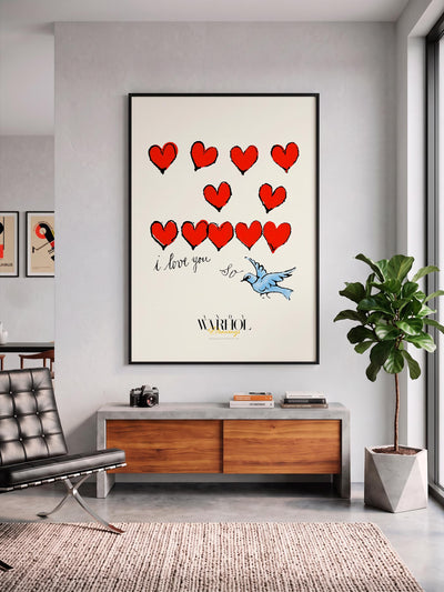 I love you so Warhol Drawings mockup 2