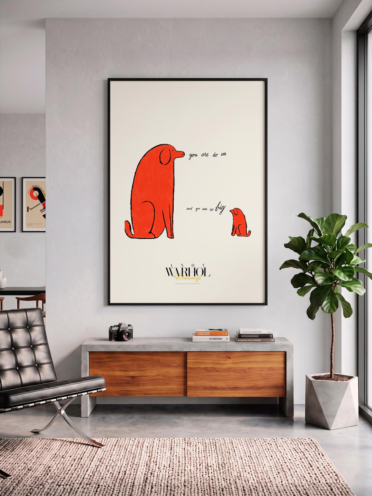 You Are So Little And You Are So Big Warhol Drawings mockup 2