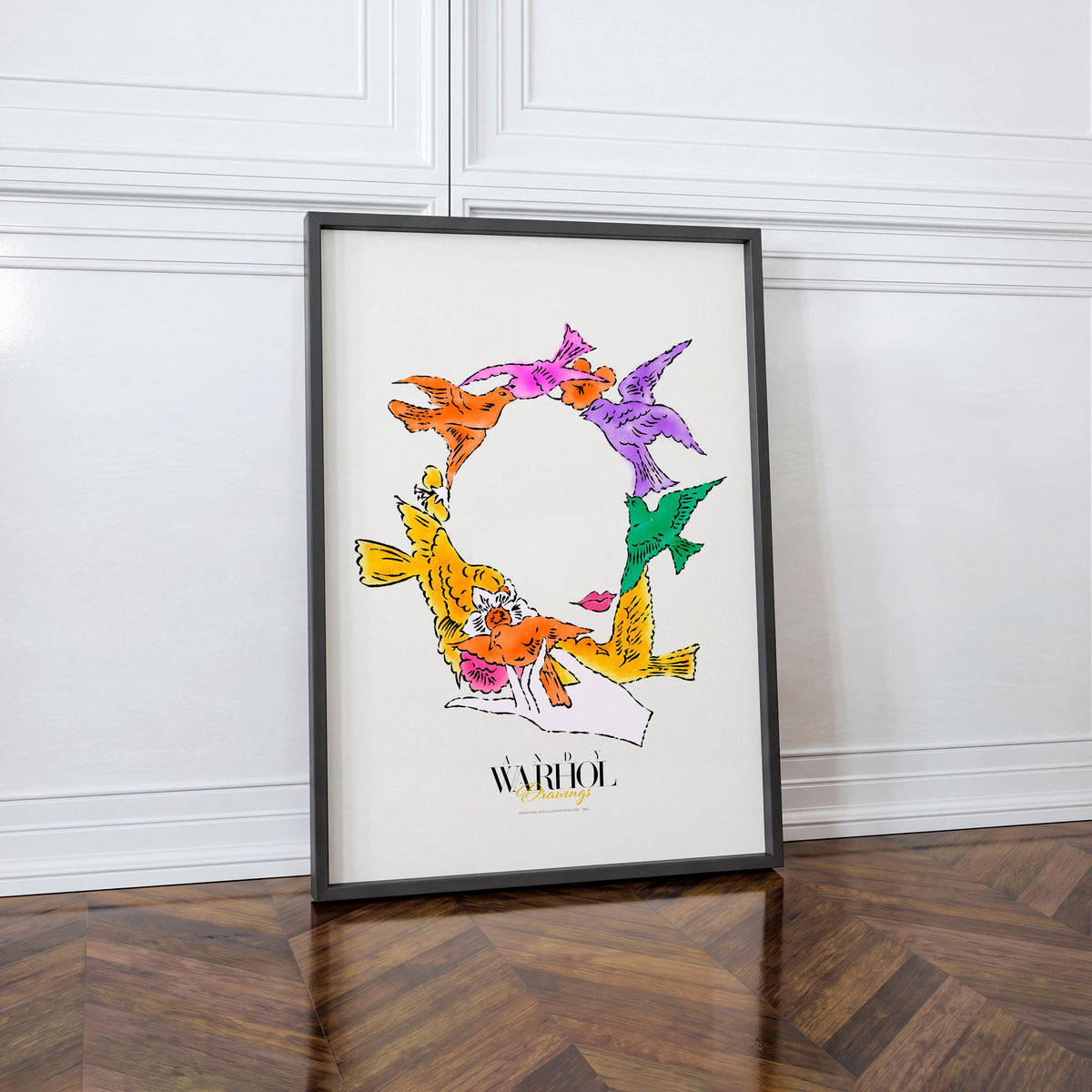 Greetin Card cover Warhol Drawings mockup 1