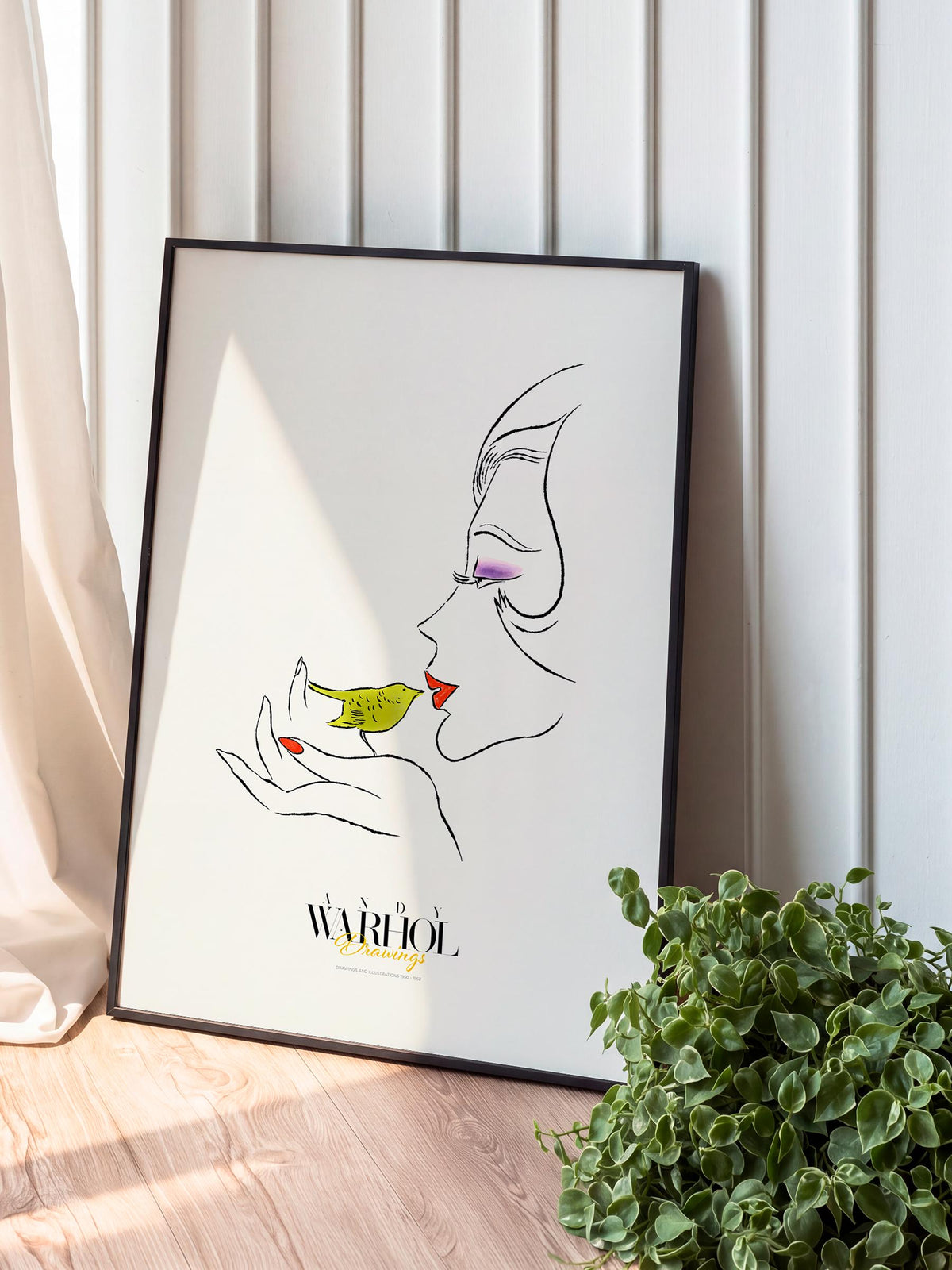 Untitled (Female Head) Warhol Drawings mockup 1
