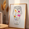 Unknown male with stamps Warhol Drawings mockup 1