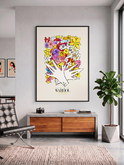 Flowers and Gloves Warhol Drawings mockup 2